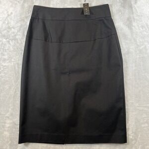 Theory Taliyah Pencil Skirt NWT Black color Size 6 NEW Classic Work Professional